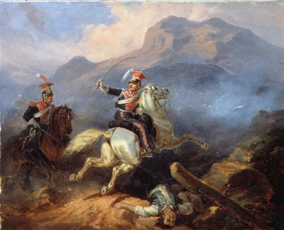 Kozietulski at the Battle of Somosierra by Henryk Pillati